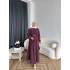 Mav - Monta Modal Elbise - Bordo ÖN SİPARİŞ