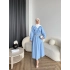 Milsa Lastikli Elbise - Mavi