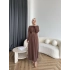 Nisa Sandy Elbise - Kahve