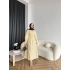 Tb - Flor Poplin Elbise - Sarı