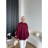 Yds - Petra Düğmeli Sweatshırt - Bordo
