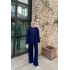 Zeyn Düğmeli Triko Takım - Lacivert