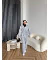 3 İplik Bağlamalı Takım - Gri