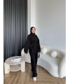 3 İplik Bağlamalı Takım - Siyah