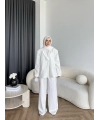 Asil Pırlanta Ceketli Takım - Beyaz