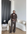 Asil Pırlanta Ceketli Takım - Kahve