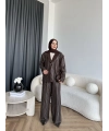 Asil Pırlanta Ceketli Takım - Kahve