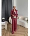 Asil Pırlanta Ceketli Takım - Bordo