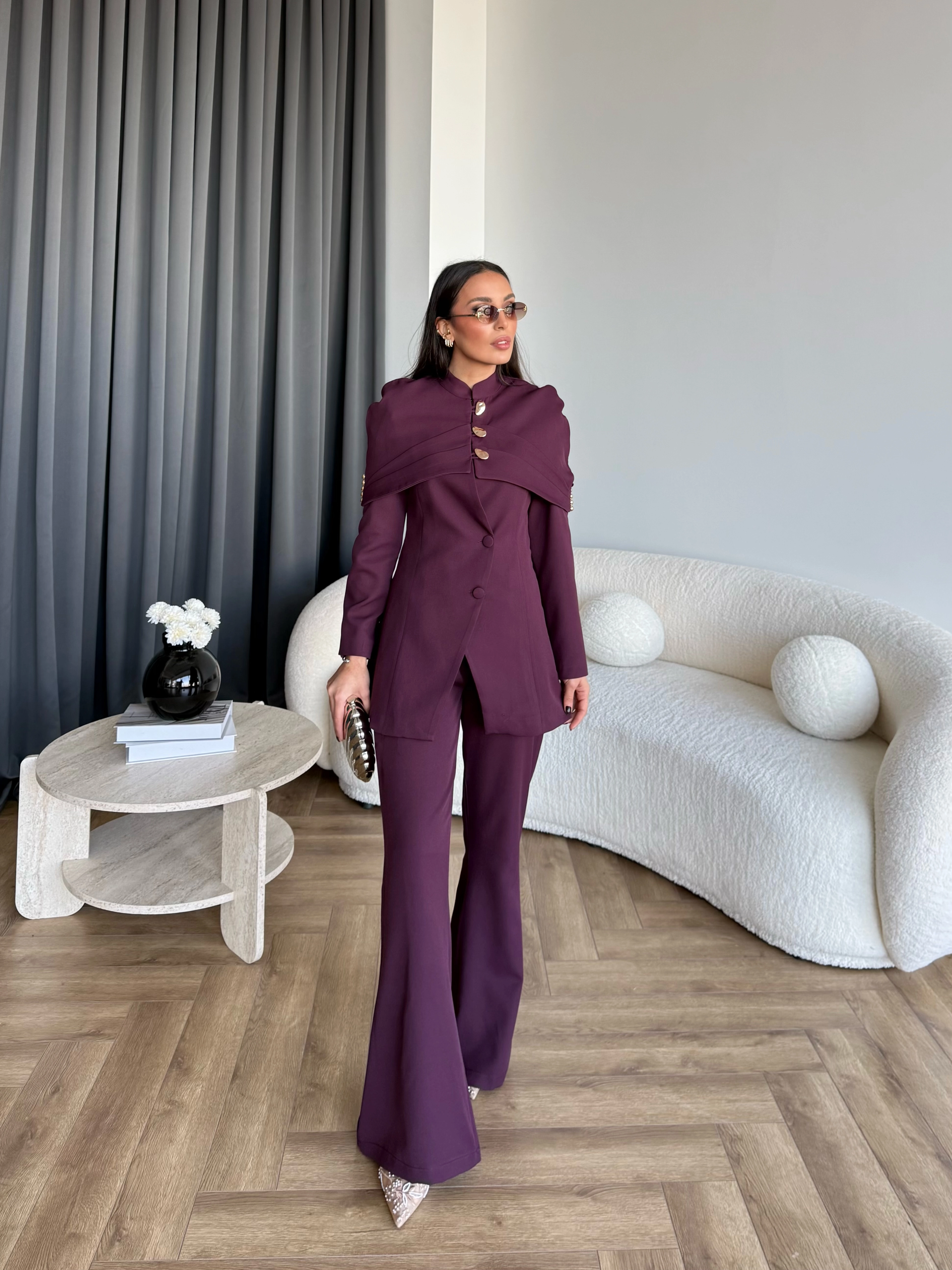 Vegas Ceketli Takım - Bordo