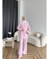 Fuş - Arlin Ceketli Takım - Pembe