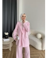 Fuş - Arlin Ceketli Takım - Pembe