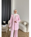 Fuş - Arlin Ceketli Takım - Pembe