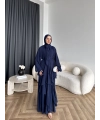 Fuş - Butter Şal Hediye Elbise - Lacivert