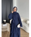 Fuş - Butter Şal Hediye Elbise - Lacivert