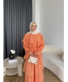 Tb - Dosha Fırfır Detay Elbise - Turuncu