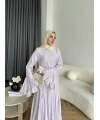 Fuş - Navyl Modal Elbise - Lila - BAYRAMDAN SONRA 15 -20 GÜN İÇİNDE GELİCEKTİR