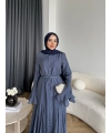 Fuş - Navyl Modal Elbise - İndigo