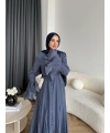 Fuş - Navyl Modal Elbise - İndigo