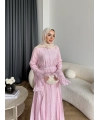 Fuş - Navyl Modal Elbise - Pembe