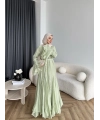 Fuş - Navyl Modal Elbise - Yeşil -  BAYRAMDAN SONRA 15 -20 GÜN İÇİNDE GELİCEKTİR