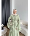 Fuş - Navyl Modal Elbise - Yeşil -  BAYRAMDAN SONRA 15 -20 GÜN İÇİNDE GELİCEKTİR