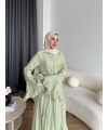 Fuş - Navyl Modal Elbise - Yeşil -  BAYRAMDAN SONRA 15 -20 GÜN İÇİNDE GELİCEKTİR