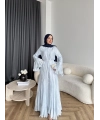 Fuş - Navyl Modal Elbise - Mavi  BAYRAMDAN SONRA 15 -20 GÜN İÇİNDE GELİCEKTİR