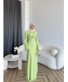 Sue Tasarım Elbise - Yağ Yeşili