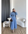 Tb - Galler Ön Bağlamalı Kot Etekli Takım