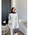 Hen - Salft Krep Takım - Bej
