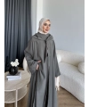 Bel - Zyra Omuz Şallı Yırtmaçlı Takım - Haki