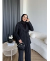 Bel - Elman Taş Detaylı Takım - Siyah