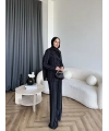 Bel - Elman Taş Detaylı Takım - Siyah