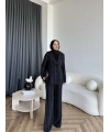 Bel - Elman Taş Detaylı Takım - Siyah