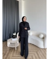 Bel - Elman Taş Detaylı Takım - Siyah