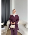Hen - Prag Ön Bağlamalı Takım - Bordo
