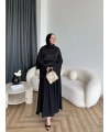 Ng - Banch Çiçek Baskılı Etekli Takım - Siyah