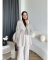 Ng - Lilsan Asimetrik Pantolon Takım - Bej