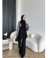 Ng - Lilsan Asimetrik Pantolon Takım - Siyah