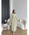 Hen - Endara Şifon Elbise - Yeşil