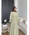 Hen - Endara Şifon Elbise - Yeşil