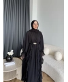 Hen - Endara Şifon Elbise - Siyah