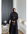 Hen - Endara Şifon Elbise - Siyah