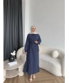 Tb - Nareni İndirimli Elbise - Lacivert