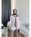Pwn - Felan Çizgi Detay Atkılı Oysh Takım - Kahve