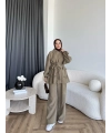 Pwn - Çiçek Desen Modal Takım - Yeşil