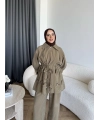 Pwn - Çiçek Desen Modal Takım - Yeşil
