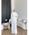 Duan Şifon Takım - Ekru