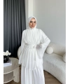 Duan Şifon Takım - Ekru