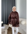 Hen - Welpan Momli Gömlek - Acı Kahve